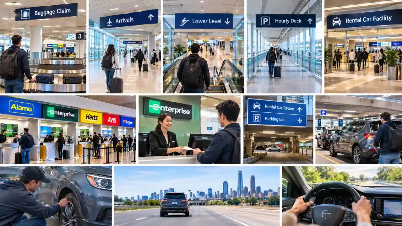 Clt Airport Rental Car Pickup Process And Directions