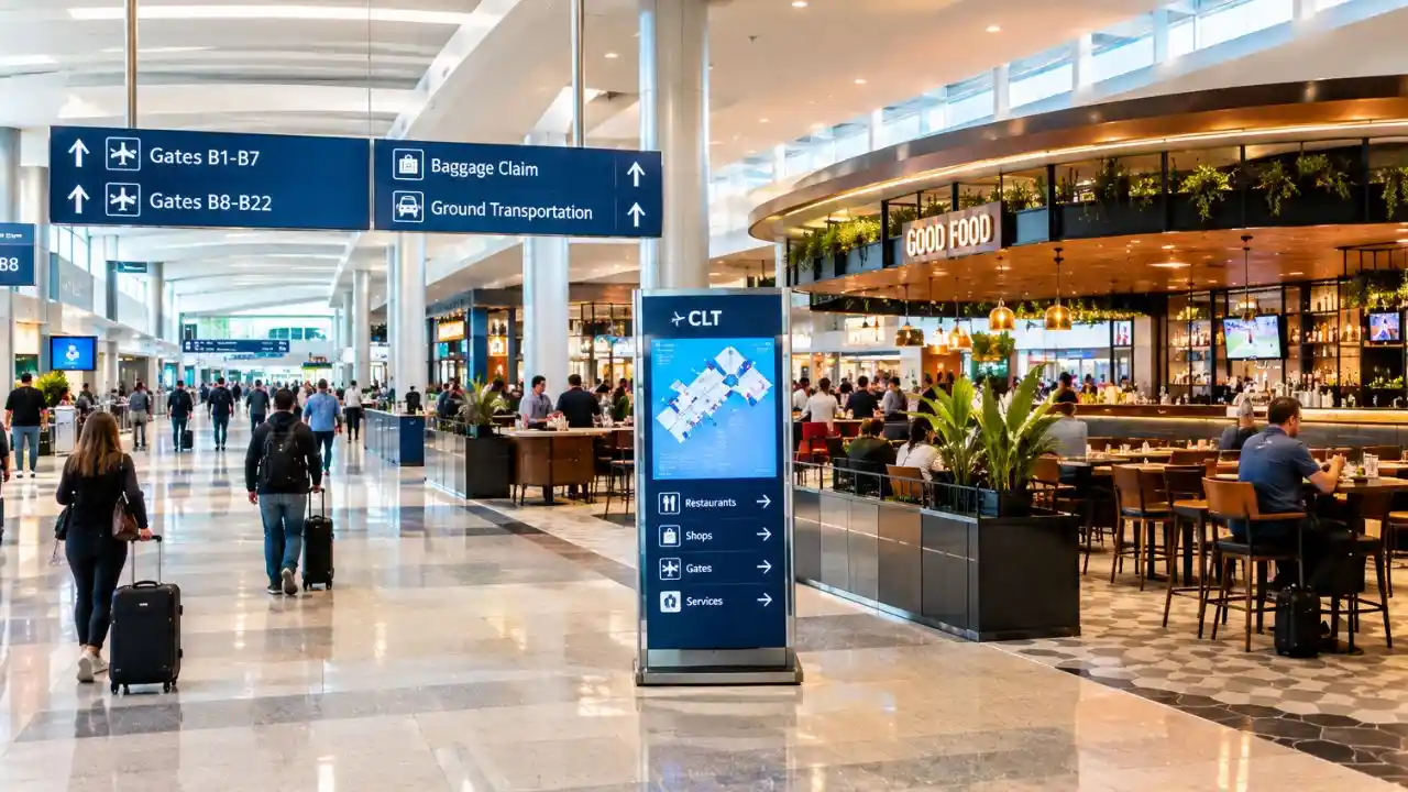 Dining Options At Charlotte Douglas International Airport