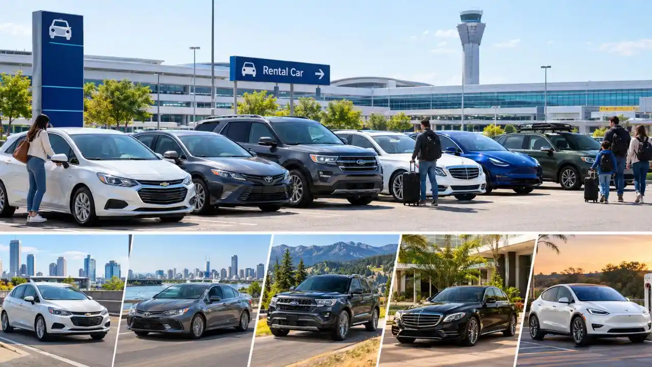 Popular rental car types available at CLT Airport